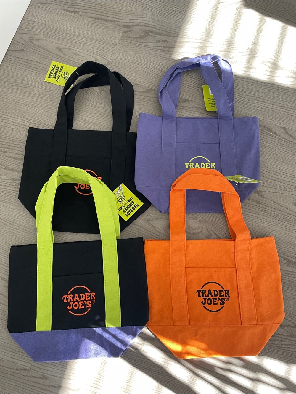 Trader Joe's Mini Tote Bags Set